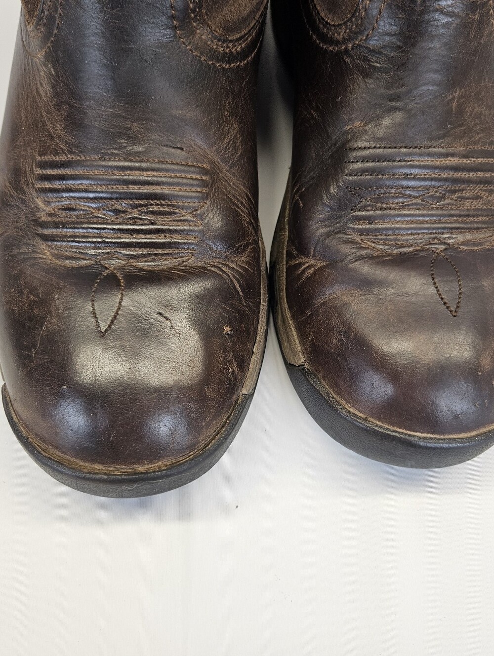 ARIAT Terrain Pull-on H2O Brown Waterproof Boots US Men 9.5EE Flawed Worn - Picture 2 of 13